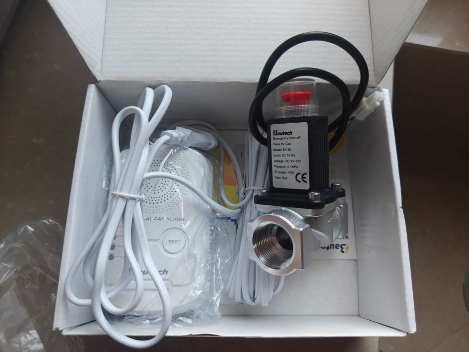Detector gaz cu electrovalva Bautech