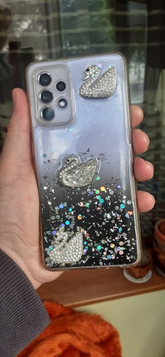 Силиконов кейс за Samsung a52 със лебеди