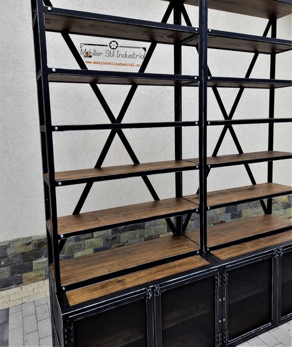 Raft dressing cu comoda stil industrial