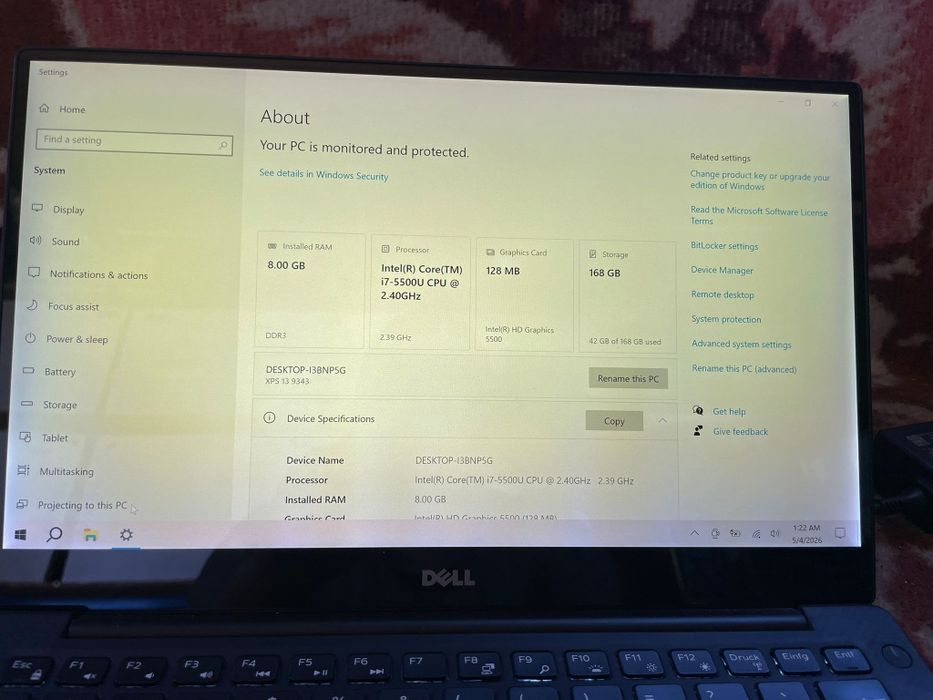 Dell xps p54g i7