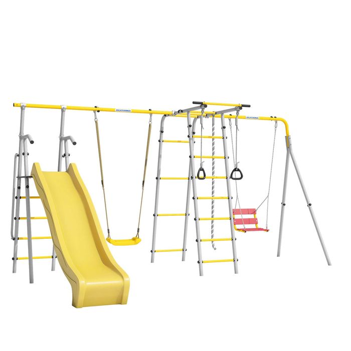 Игровая площадка Romana Лесная Поляна + большая горка (цепные+пластик)