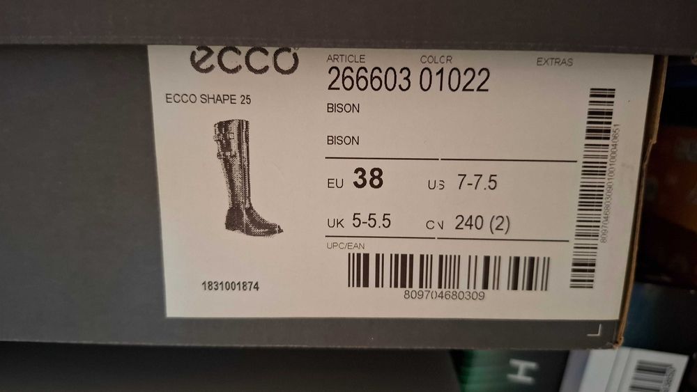 Ботуши  от естествена кожа Ecco