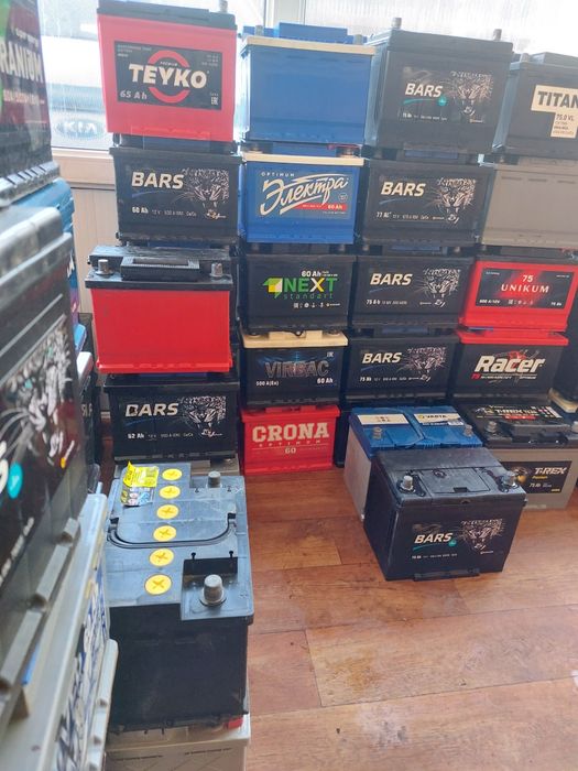 аккумуляторы 12V-75AH б/у практически новые 100%рабочие