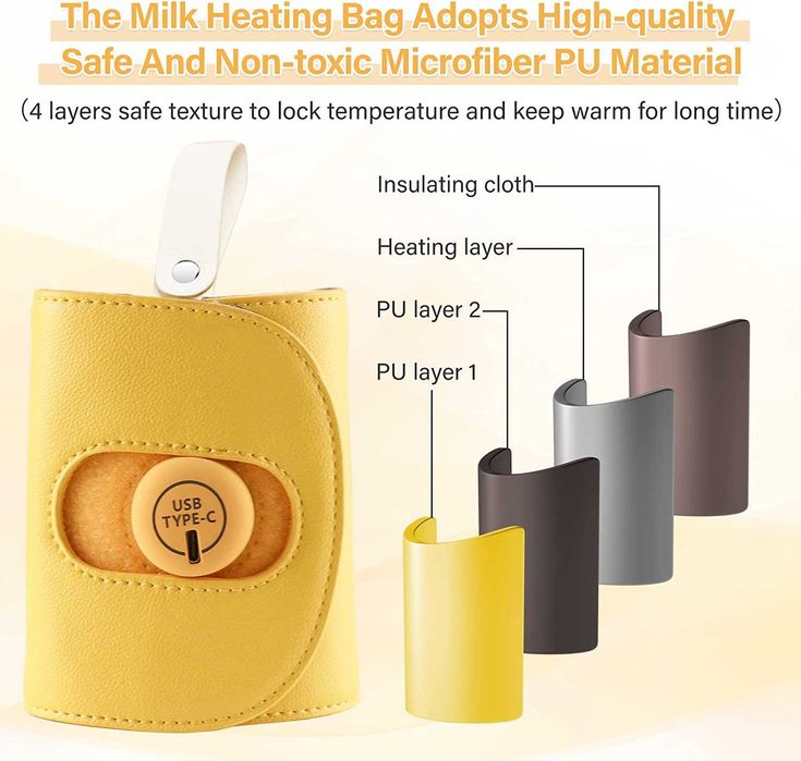 Преносима чанта за подгряване на бебешко шише, USB акумулаторнo