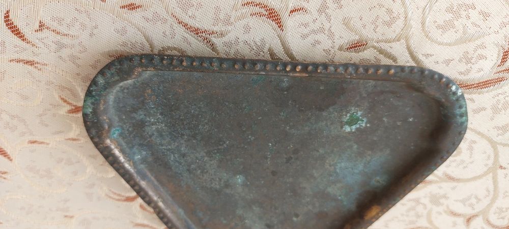 Маленький поднос латунь