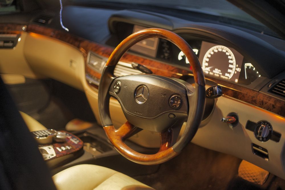 Volan mahon Mercedes S W221 airbag cu cusatură scaun plafon bancheta