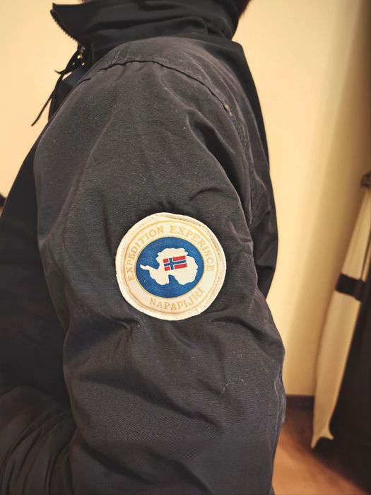 Napapijri unisex bleumarin L-XL – geacă iarnă reglabilă, călduroasă și