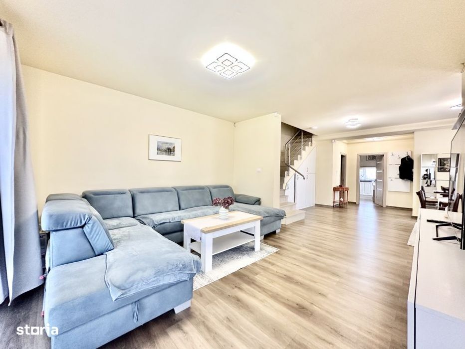 Duplex cu 4 camere mobilat si utilat - 120 mp utili - Mosnita