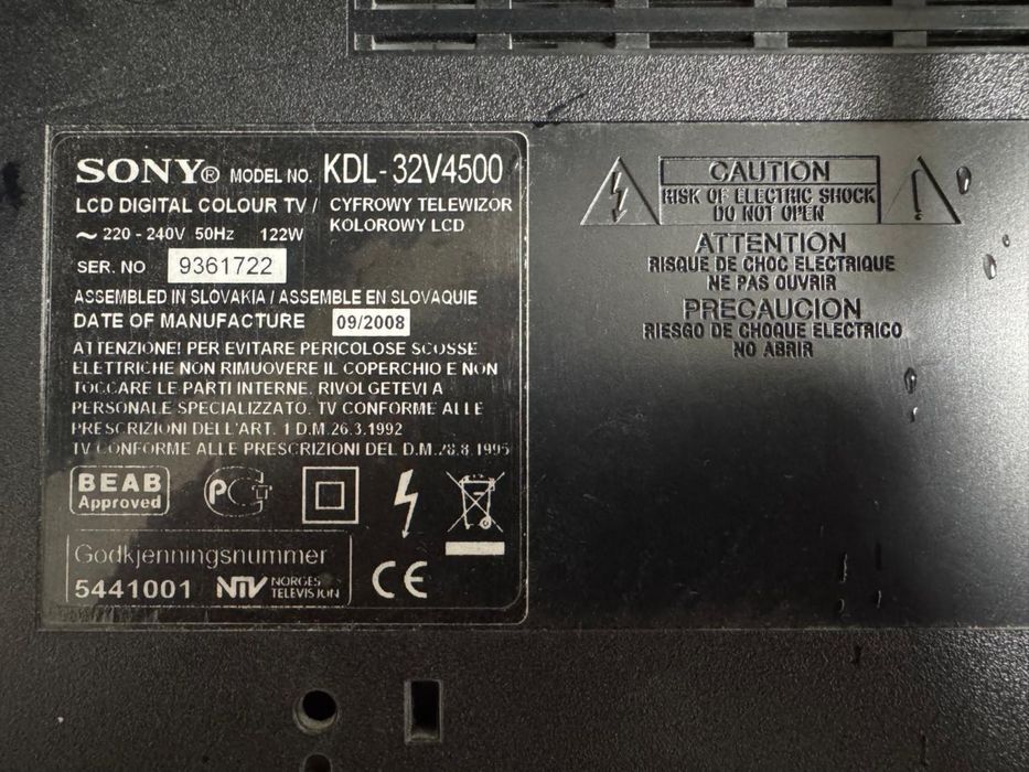 Продам телевизор Sony