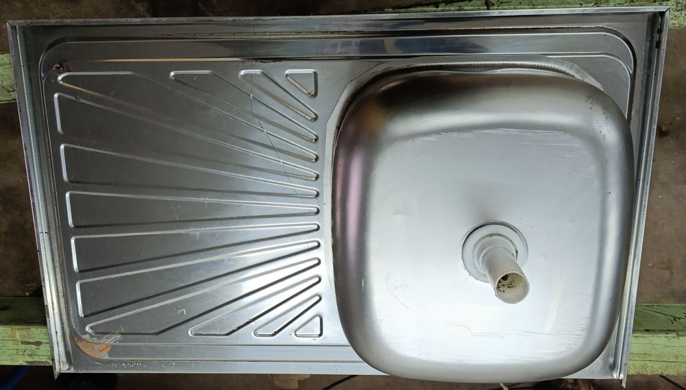 Иноксова мивка/умивалник 80х50х17