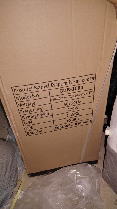 Водяной Охладитель воздуха Air Cooler mini konditsioner 24 7