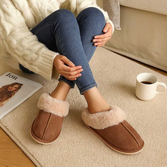 Оригинални Пухкави зимни пантофи SWISS LYX с мемори пяна и гел