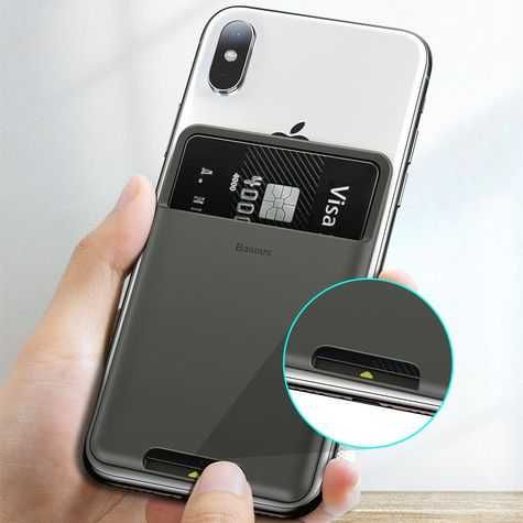 Чехол для пластик карта Baseus  silicone card bag ACKD-B0G ACKD-A0G