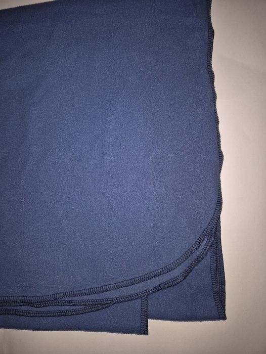 Patura albastra pufoasa din fleece 110x136 cm