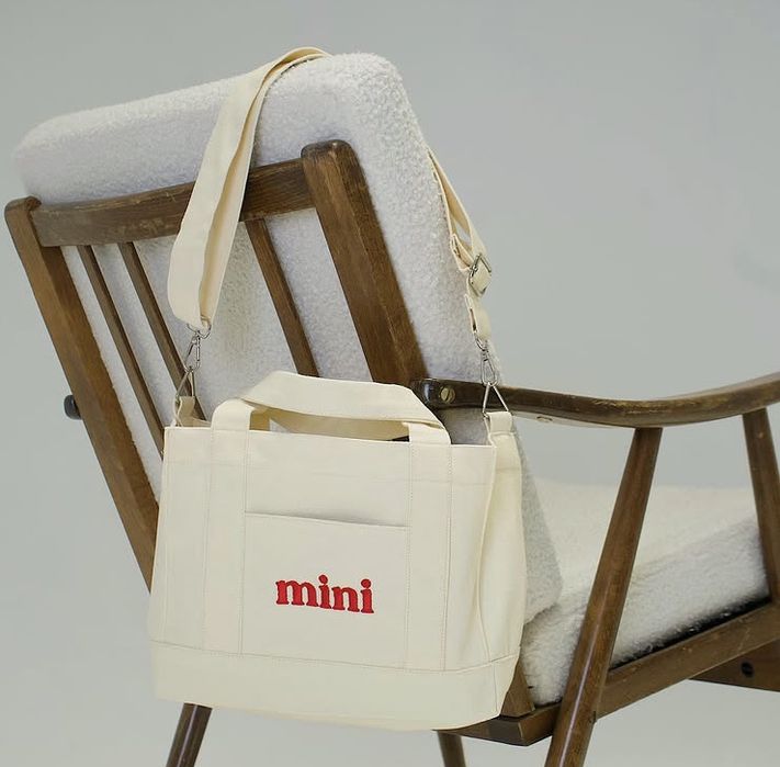 Сумка шоппер из мраморного канваса