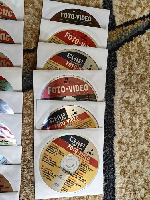 Cd/dvd-uri reviste ChipSpecial,FotoVideo si PcPractic
