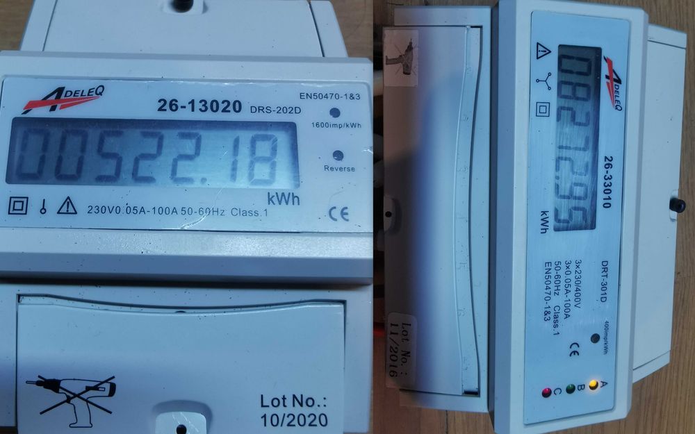 Contoare electronice trifazate si monofazate de energie electrică