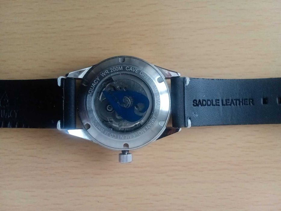 Aquacy Cave Diver Open Heart 200m Автоматичен америк. мъжки часовник