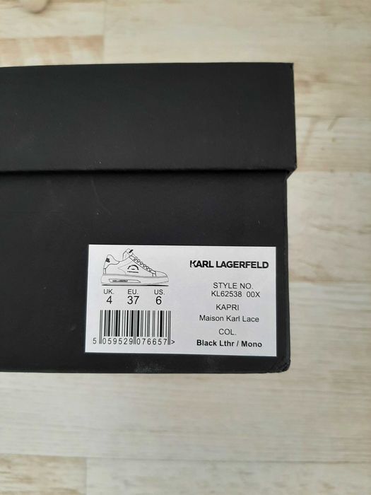 Кожени маратонки  Karl Lagerfeld  KAPRI