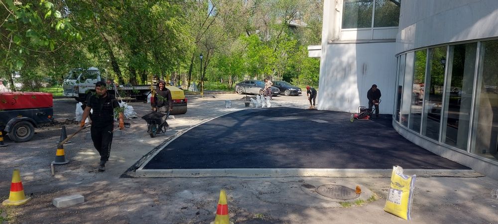 Асфальтирование, Асфальт, Укладка асфальт