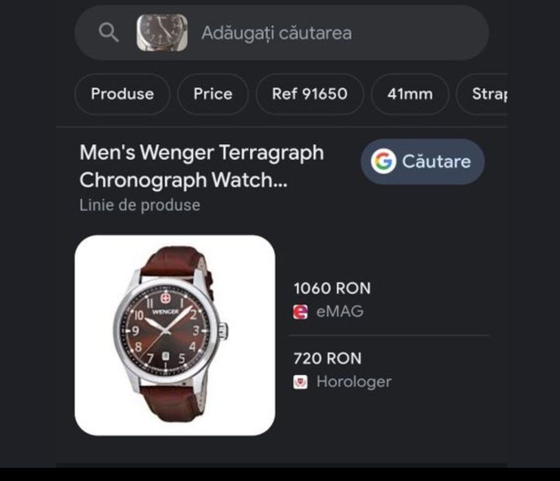 Ceas Wenger cadran maro