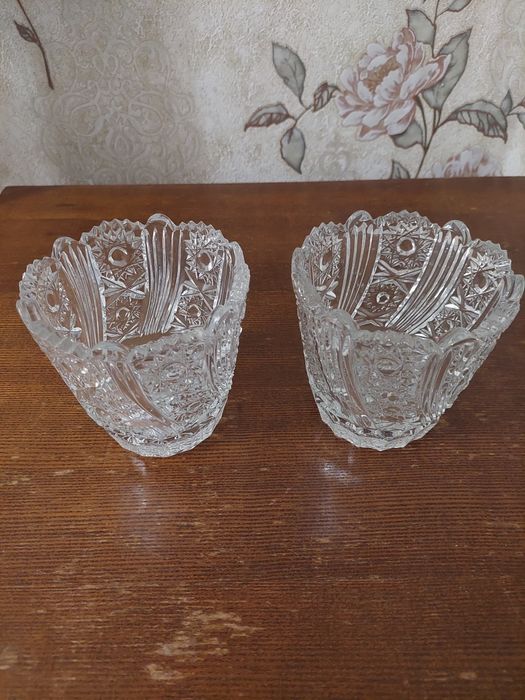 Конфетница хрустальная