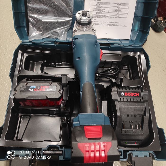 Flex/polizor unghiular cu 2 acumulatori BOSCH