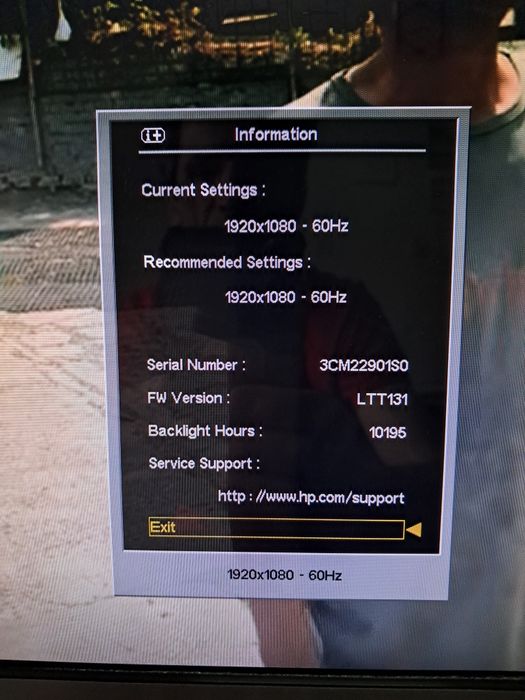 Monitor hp 24 inch