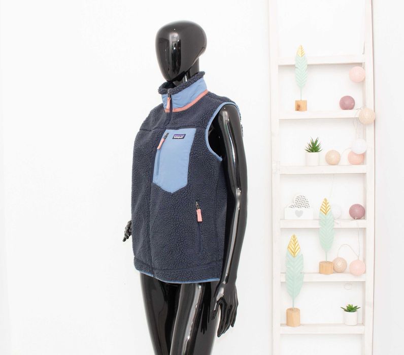 Patagonia Classic Retro-X Vest дамски елек шерпа син M