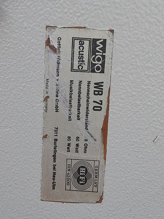 Ретро тонклони алнико wigo wb 70 acoustic HI-Fi