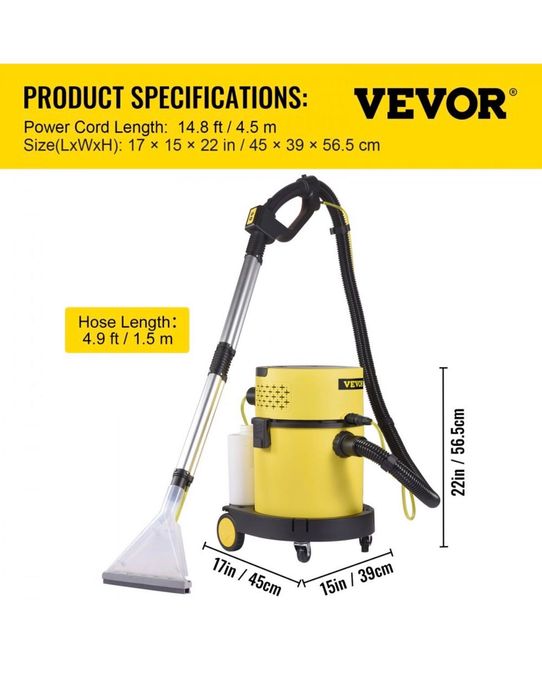 Перяща прахосмукачка 1200W VEVOR