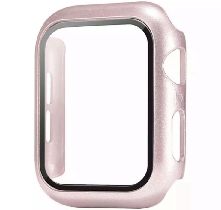 Husa Bumper Din Plastic cu Geam Protectie Ceas Apple Watch