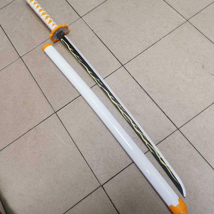 Demon Slayer Katana Cosplay Катана Острие от БАМБУК Аниме 80 и 104  см