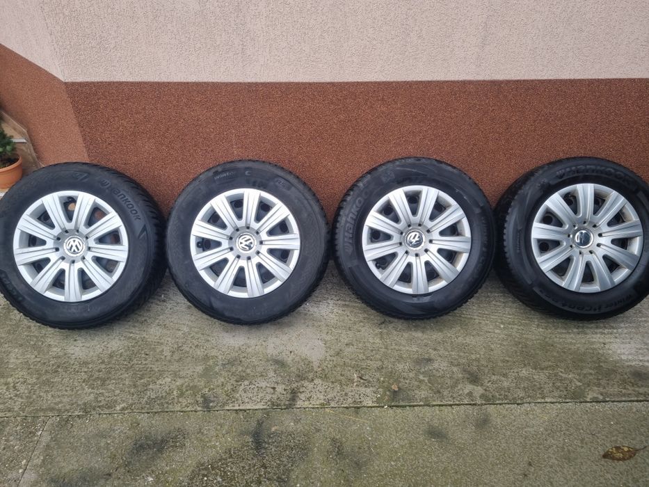 Jante Tiguan R16 5x112  cu anvelope iarna Hankook 215/65R16