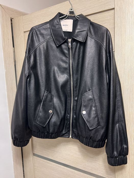 Бомбер экокожа 46-50 размер