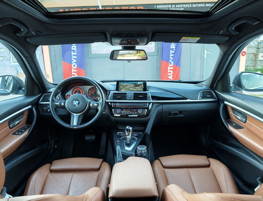 BMW Seria 3 f30 Facelift 320d 190cp B47 Led moduri Trapa încălzire climă volan M jante sport line navigație Olanda Euro6 garanție Impecabila