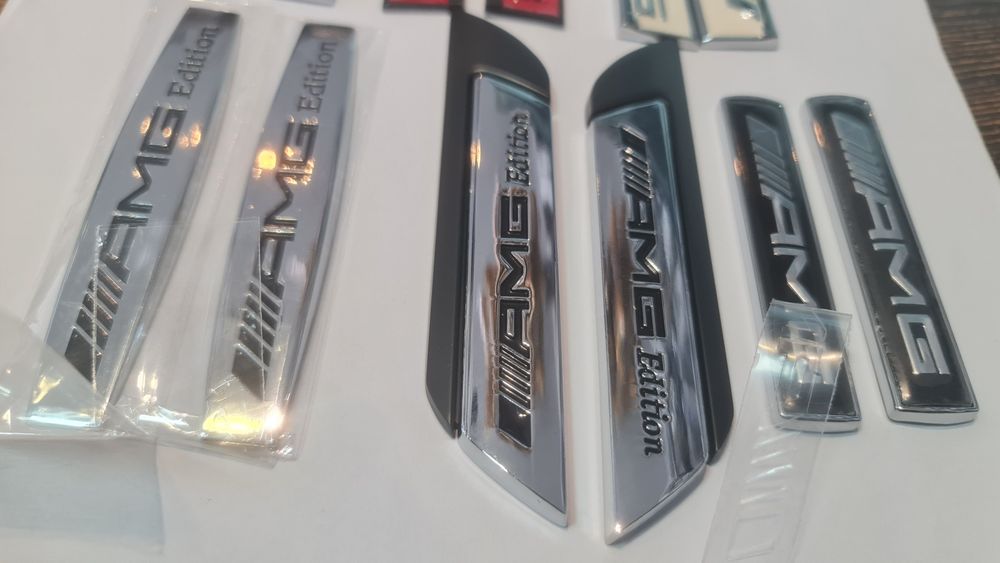 Метални емблеми AMG за калник за калници на Мерцедес