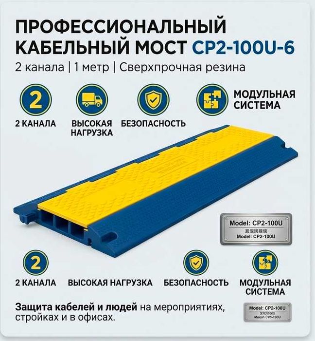 Кабель канал, 2 канала 1 метр