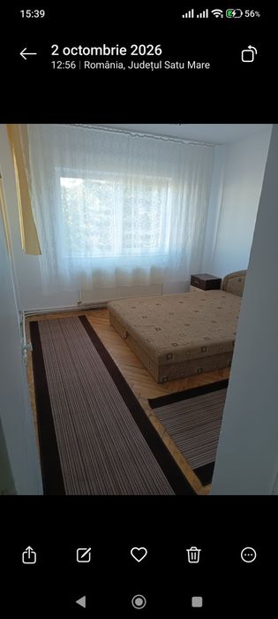 Ofer spre închiriere apartament cu două camere decomandate
