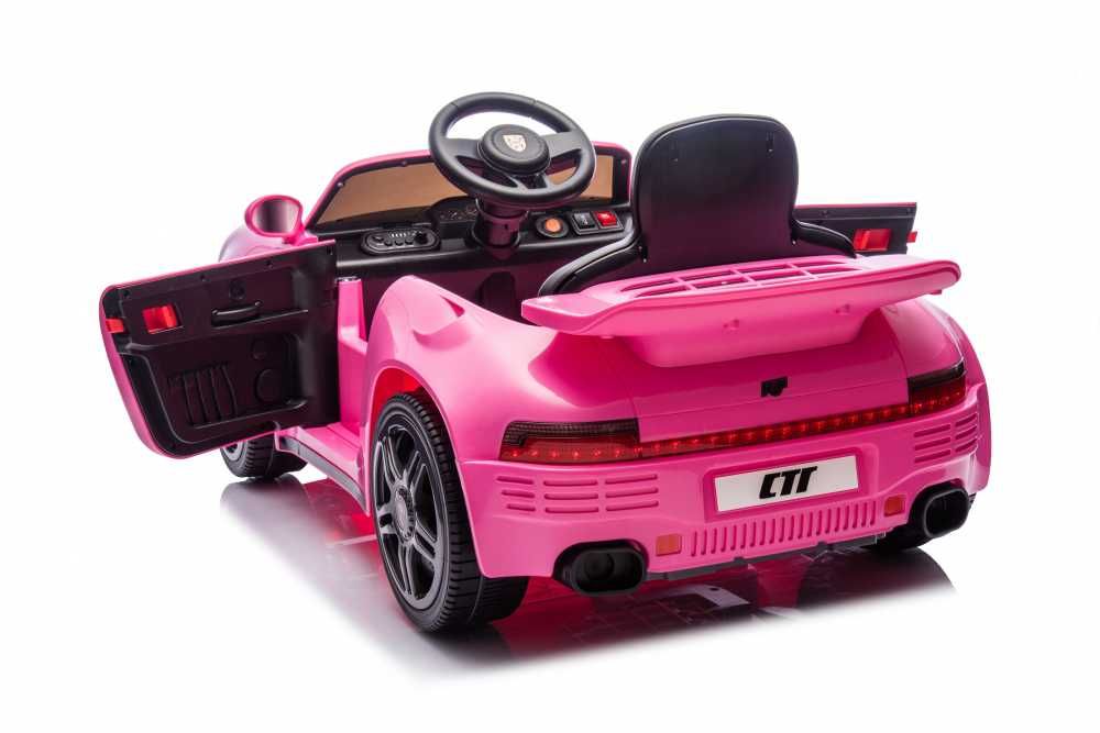 Masinuta electrica copii Porsche RUF CTR Roz telecomanda,90w roti eva