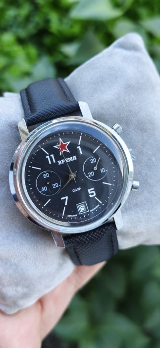 Ceas rar BPEMR Vremya chronograph 3133 mecanism Poljot