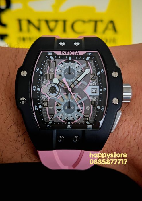 INVICTA Racing Strada Pink 47 mm, Инвикта нов ръчен часовник