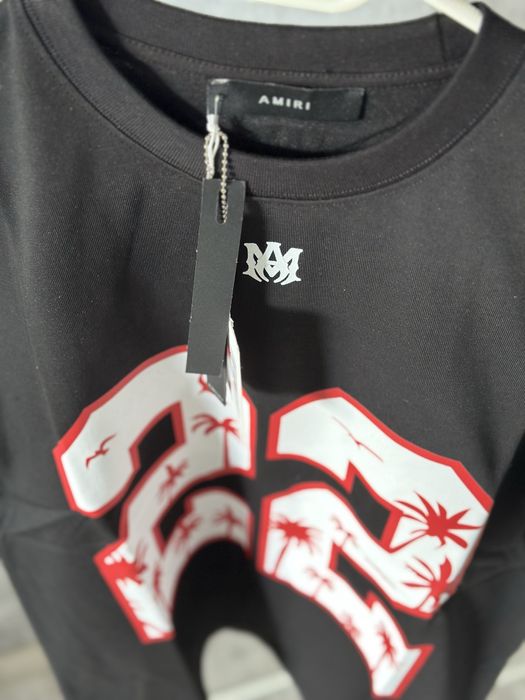 Tricou Amiri OFF White  Palm angels balenciaga