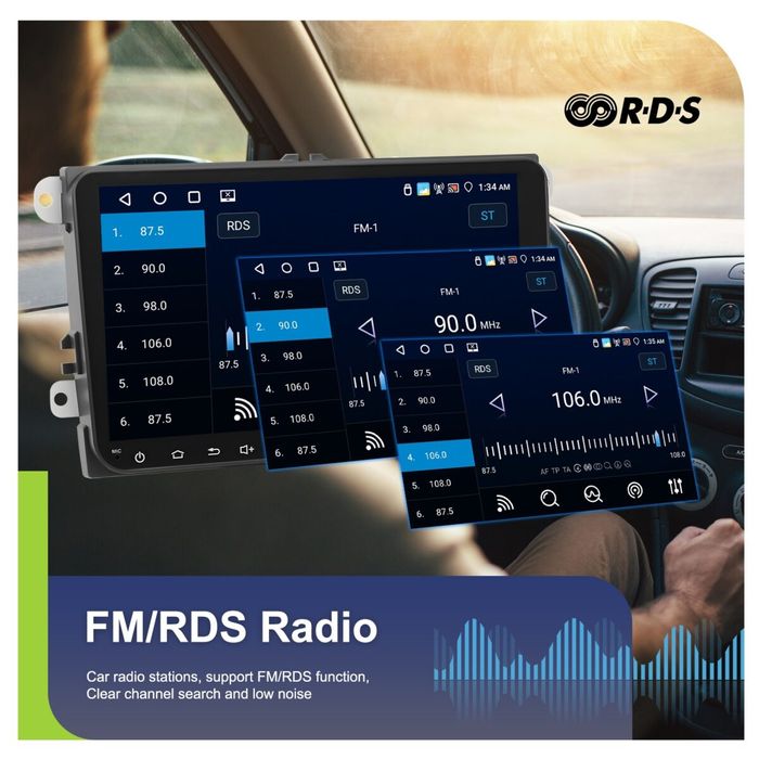 Navigatie Android VW volkswagen Skoda Seat 4GB RAM 64GB ROM Quad Core