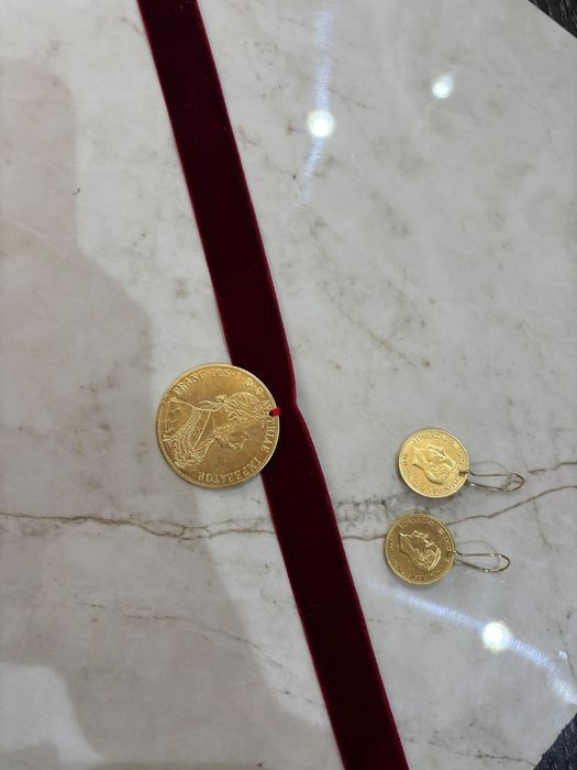 Fac salbi pe baza de comnda cereci din monede placate cu aur de 24k frank iosif