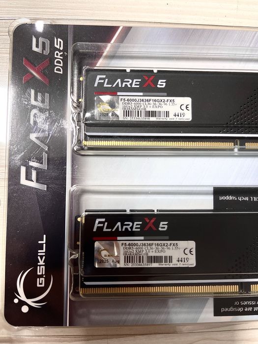 G.Skill Flare X5 DDR5 32GB (2x16) 6000 CL36 (4 шт.)