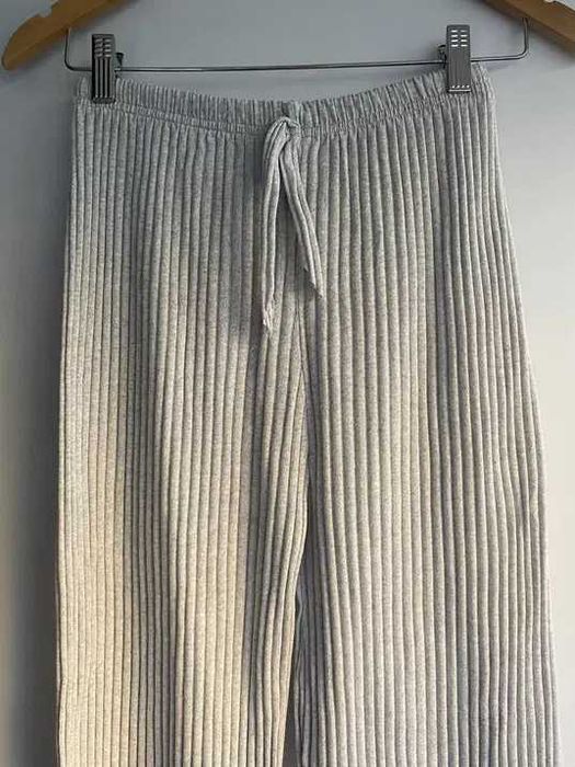 Pantalon casa/Pijama, dama, masura S/M, kaki+gri, nou