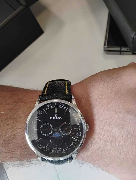 Edox 40101 Les Vauberts Перфектен + Кутия