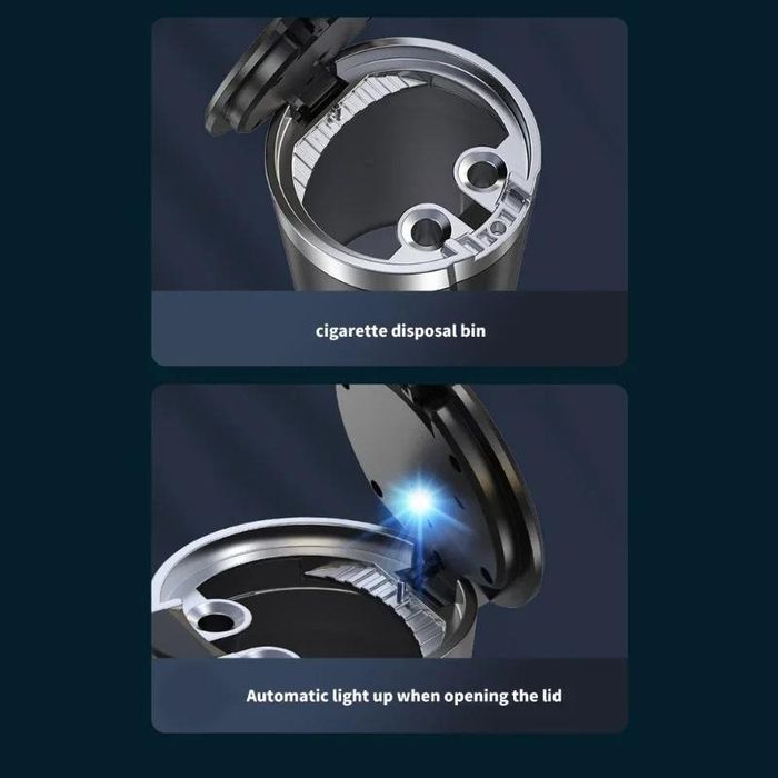 Пепелник за кола с LED лампа А5055