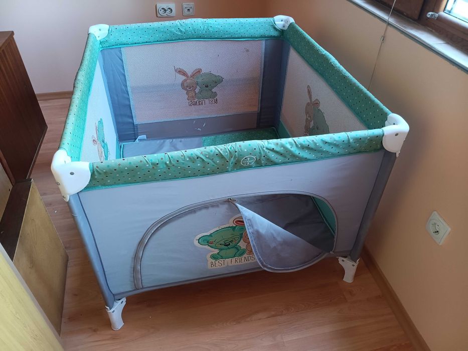 Детска кошара за игра за бебе сгъваема